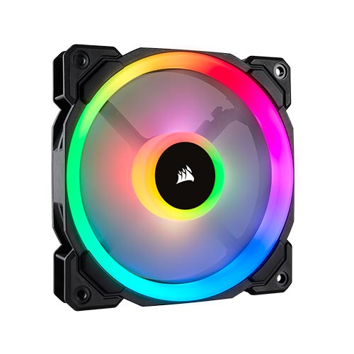 CORSAIR LL120 RGB 120mm Dual Light Loop RGB LED PWM Fan — Single Pack