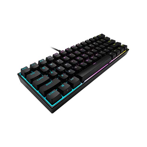 CORSAIR K65 RGB MINI 60% Mechanical Gaming Keyboard — CHERRY MX SPEED — Black