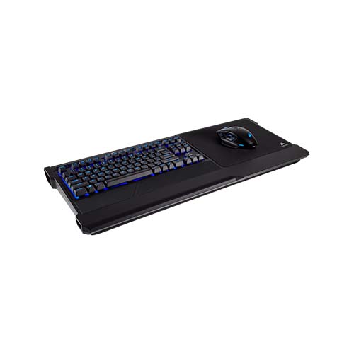 CORSAIR K63 Wireless Mechanical Gaming Keyboard and Gaming Lapboard Combo — Blue LED — CHERRY® MX Re