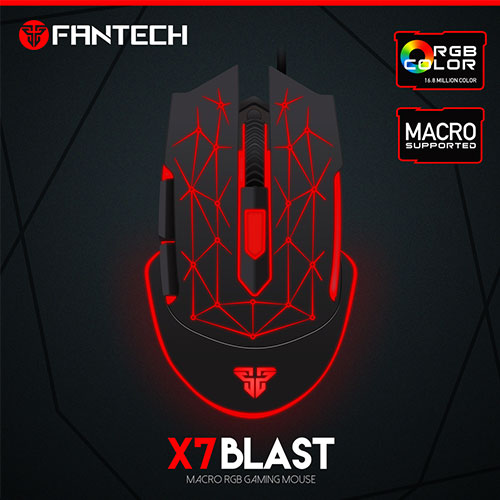 FANTECH X7 Blast Macro RGB Gaming Mouse