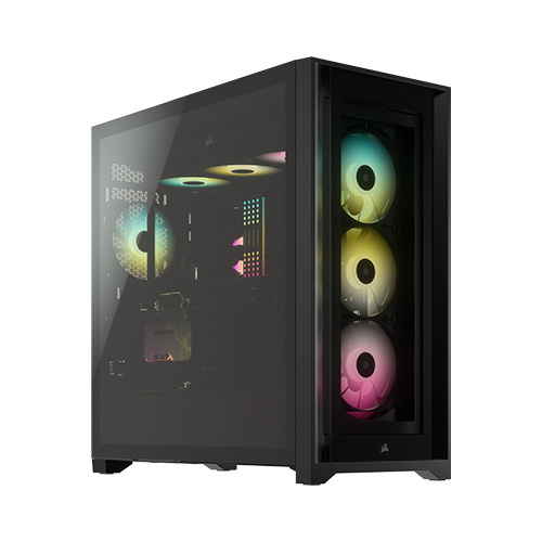 CORSAIR iCUE 5000X RGB Tempered Glass Mid-Tower ATX PC Smart Case — White