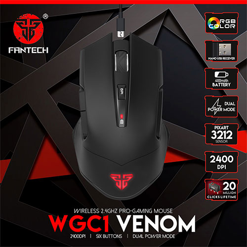 FANTECH WGC1 VENOM Gaming Mouse
