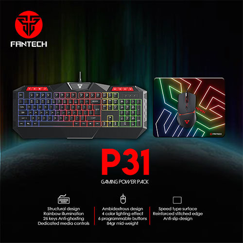 FANTECH P31 Keyboard, Mouse and Mousepad