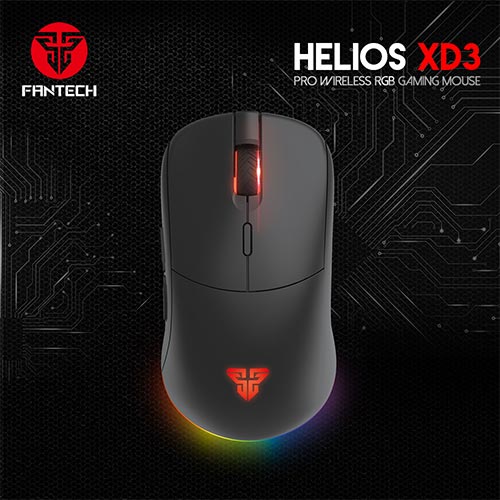 FANTECH HELIOS XD3 Premium Wireless/ Wired Mouse Pixart 3335 Built In Battery